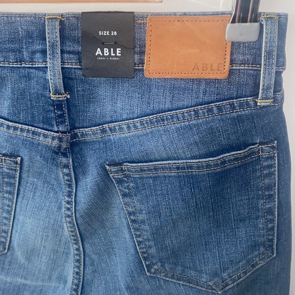 (A7) Able The High Rise Blue Jeans, Size 28, NWT - Picture 10 of 13